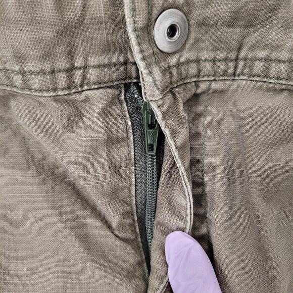 Columbia Utility Cargo Pants Womens 12 34x31 Faded Ripstop Baggy - Picture 8 of 16